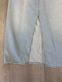 Light Wash Maxi Denim Skirt (NWT) - Old Navy