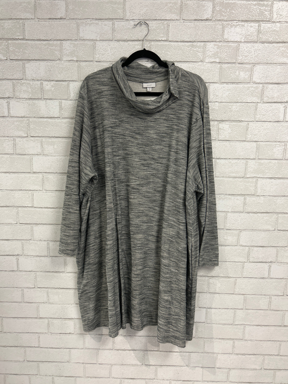 Grey Space Dye Dress - J.Jill