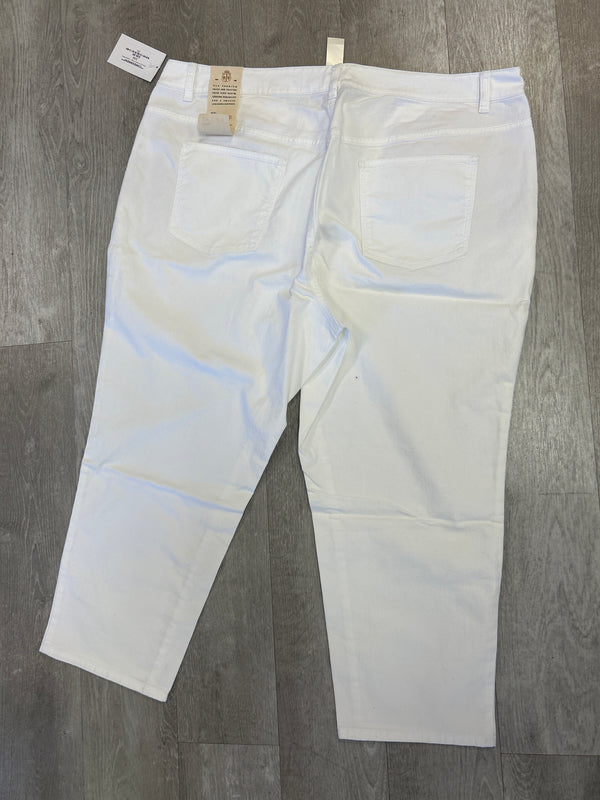 White Slim Denim Crops - Talbots (NWT)