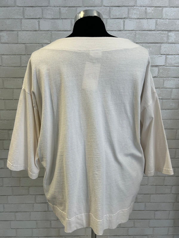 White Cotton Wide Neck Tunic - Pacific Cotton