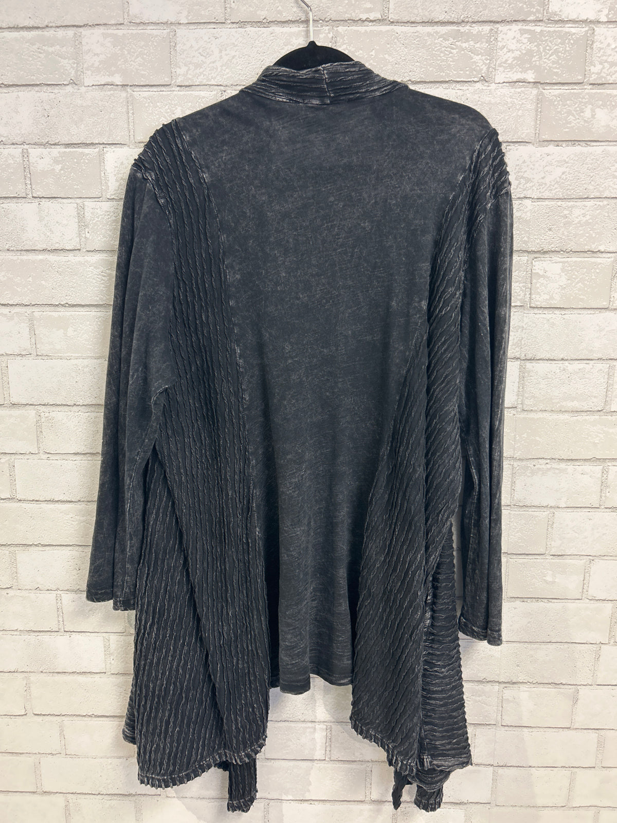 Black Ribbed Cardigan - Jess & Jane