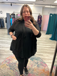 Black Laser Cut Jacket - Alembika