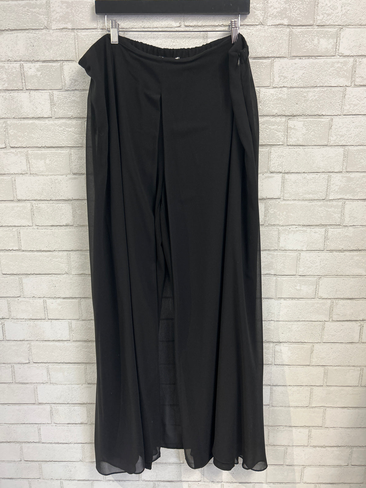 Black Skirted Palazzo Pants - Joseph Ribkoff (NWT)