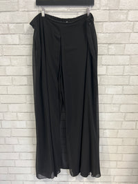 Black Skirted Palazzo Pants - Joseph Ribkoff (NWT)