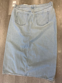 Light Wash Maxi Denim Skirt (NWT) - Old Navy