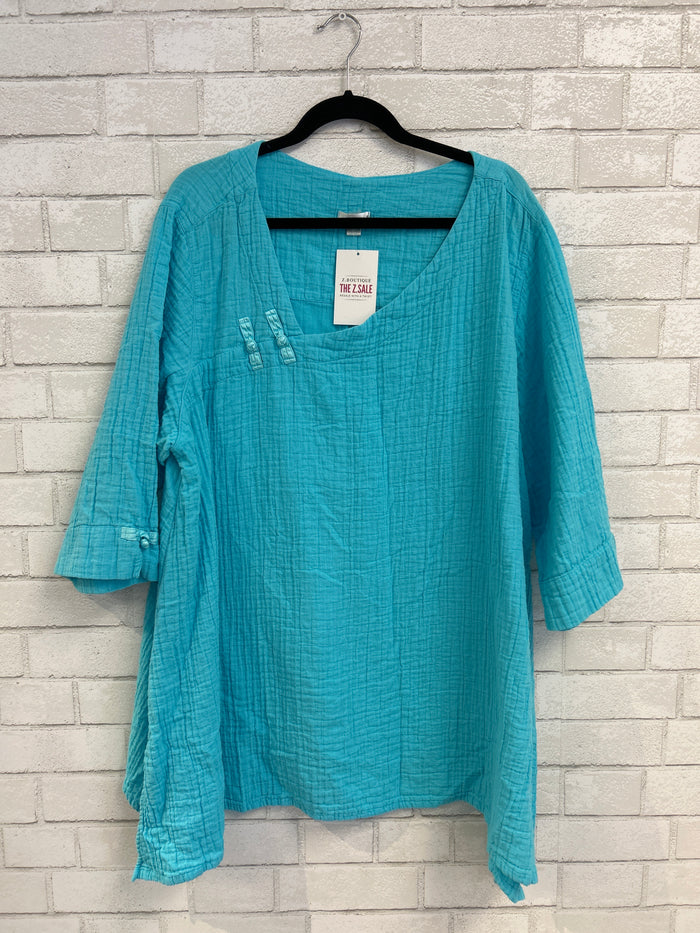 Turquoise Gauze Top - Kleen