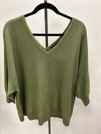 Green Ribbed Sweater - Lane Bryant