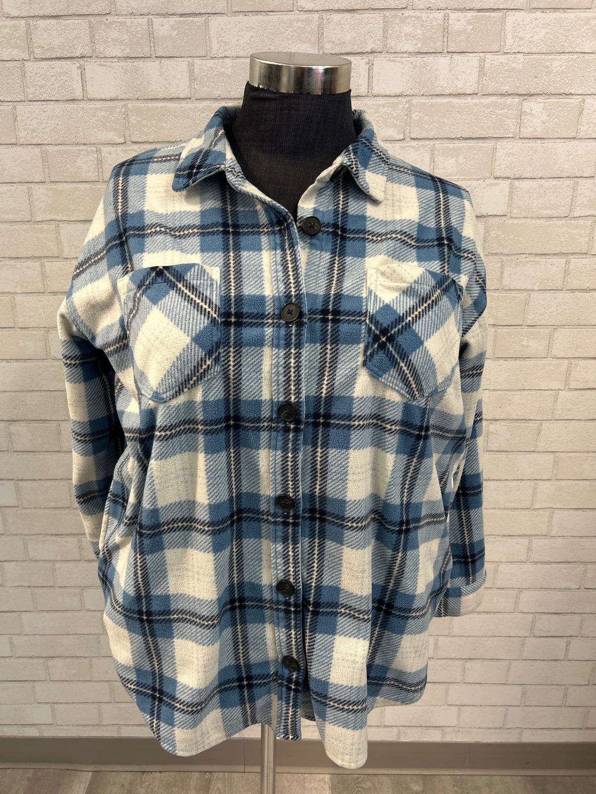Cozy Plaid Shacket - Maurices