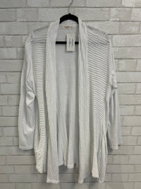 White Ribbed Cardigan - Jess & Jane