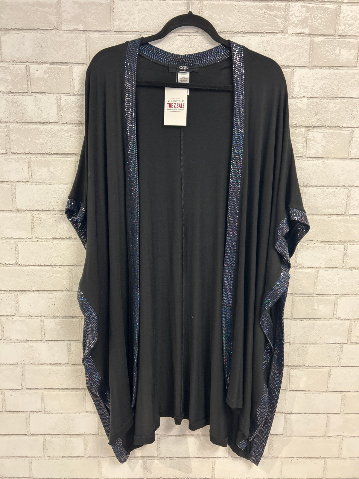 Black & Sequin Kimono - Coin 1804