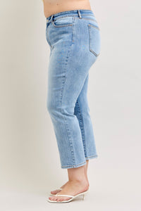 High Rise Ankle Straight