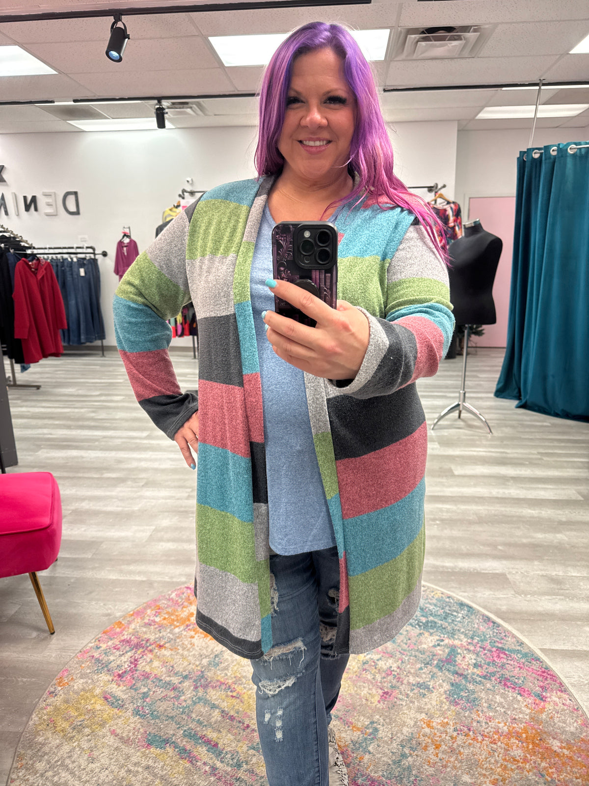 Big Stripe Cardigan - Egs California