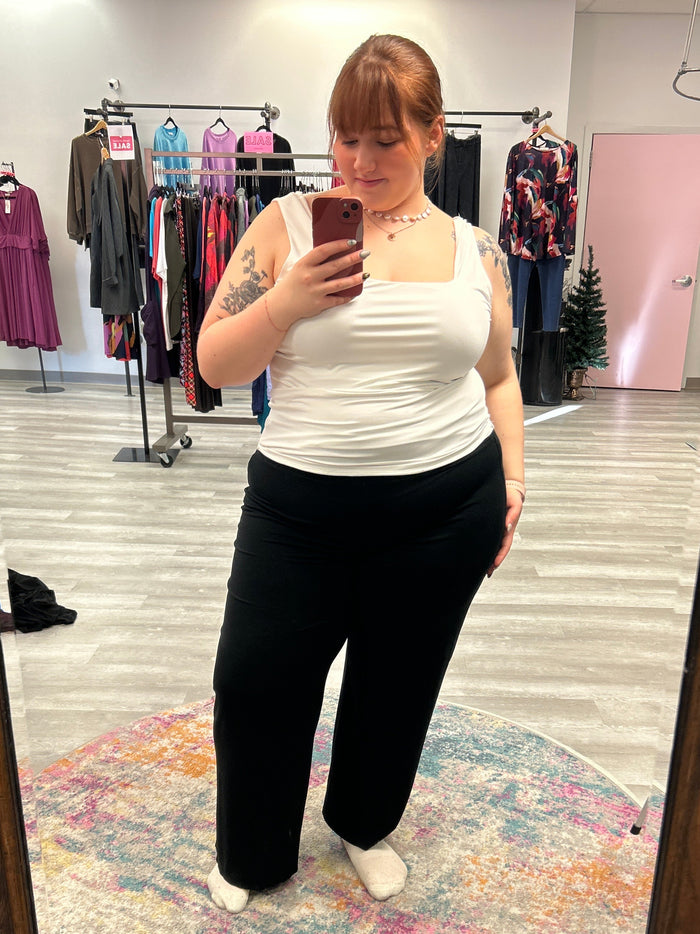 Black Full Leg Pull On Pant - J.Jill