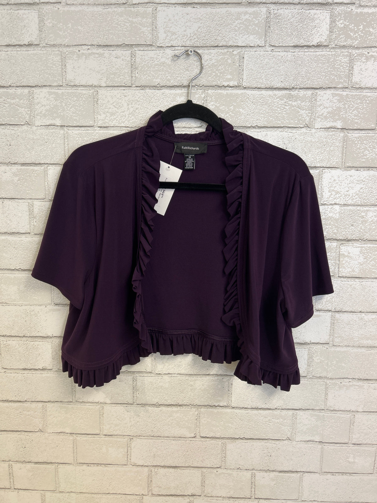 Purple Ruffle Shawl - R&M Richards
