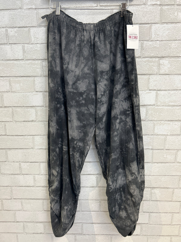 Washed Black Pants - Oh My Gauze