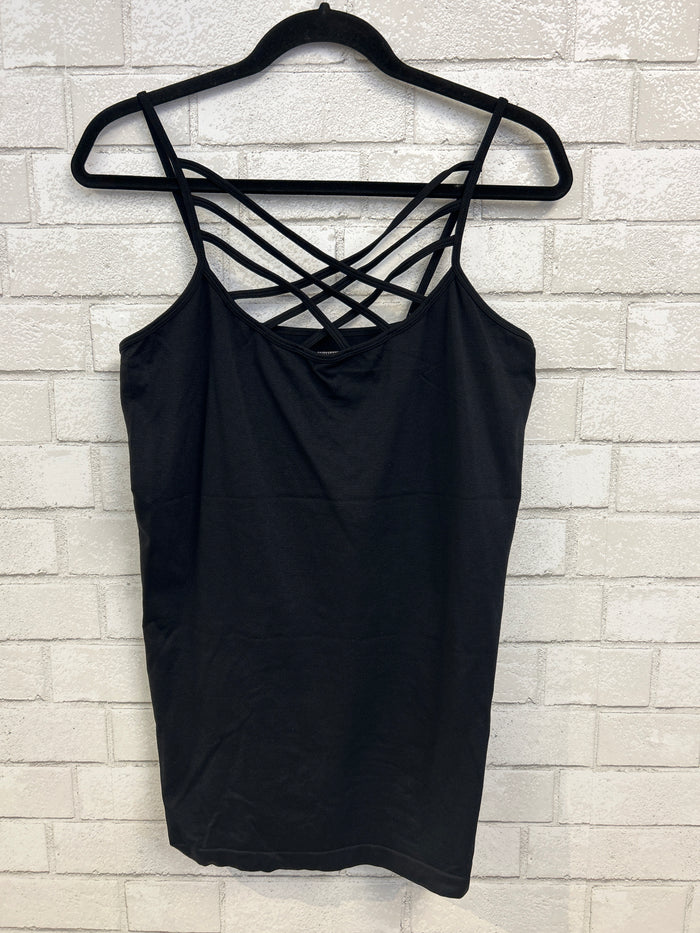 Black Criss-Cross Cami - Zenana