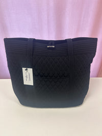 Black Quilted Classic Tote - Vera Bradley