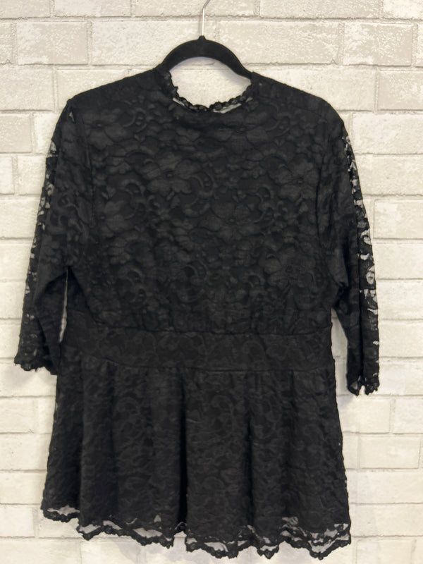 Black Lace Top - Kiyonna