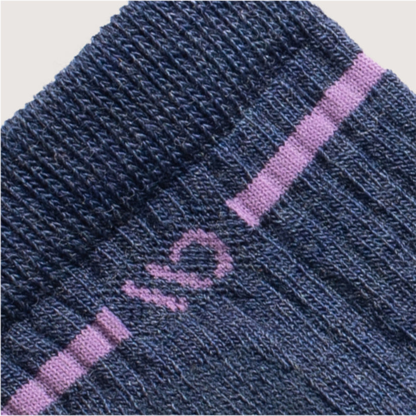 Women's Single Stripe Cushioned Quarter Socks