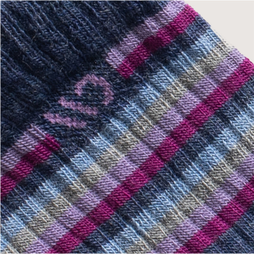 Women's Multi Stripe Cushioned Micro Crew Socks