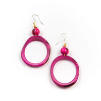 Ring of Life Earrings | Fuchsia