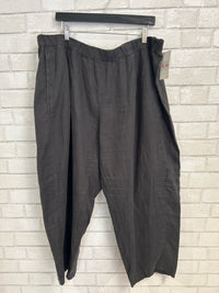 Charcoal Linen Pants - Eileen Fisher
