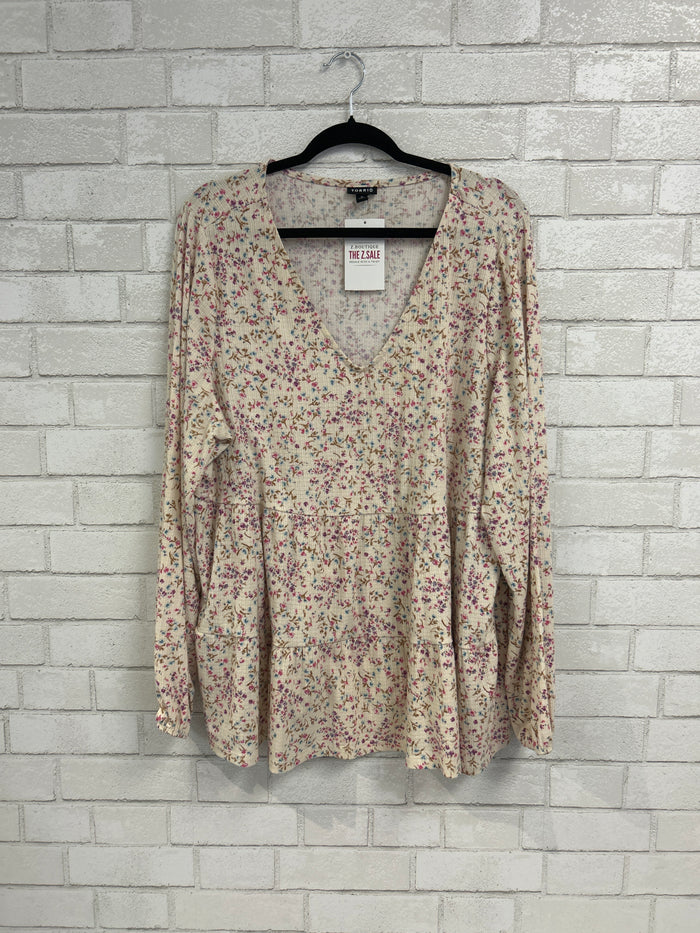 Pink/Purple Floral Top - Torrid