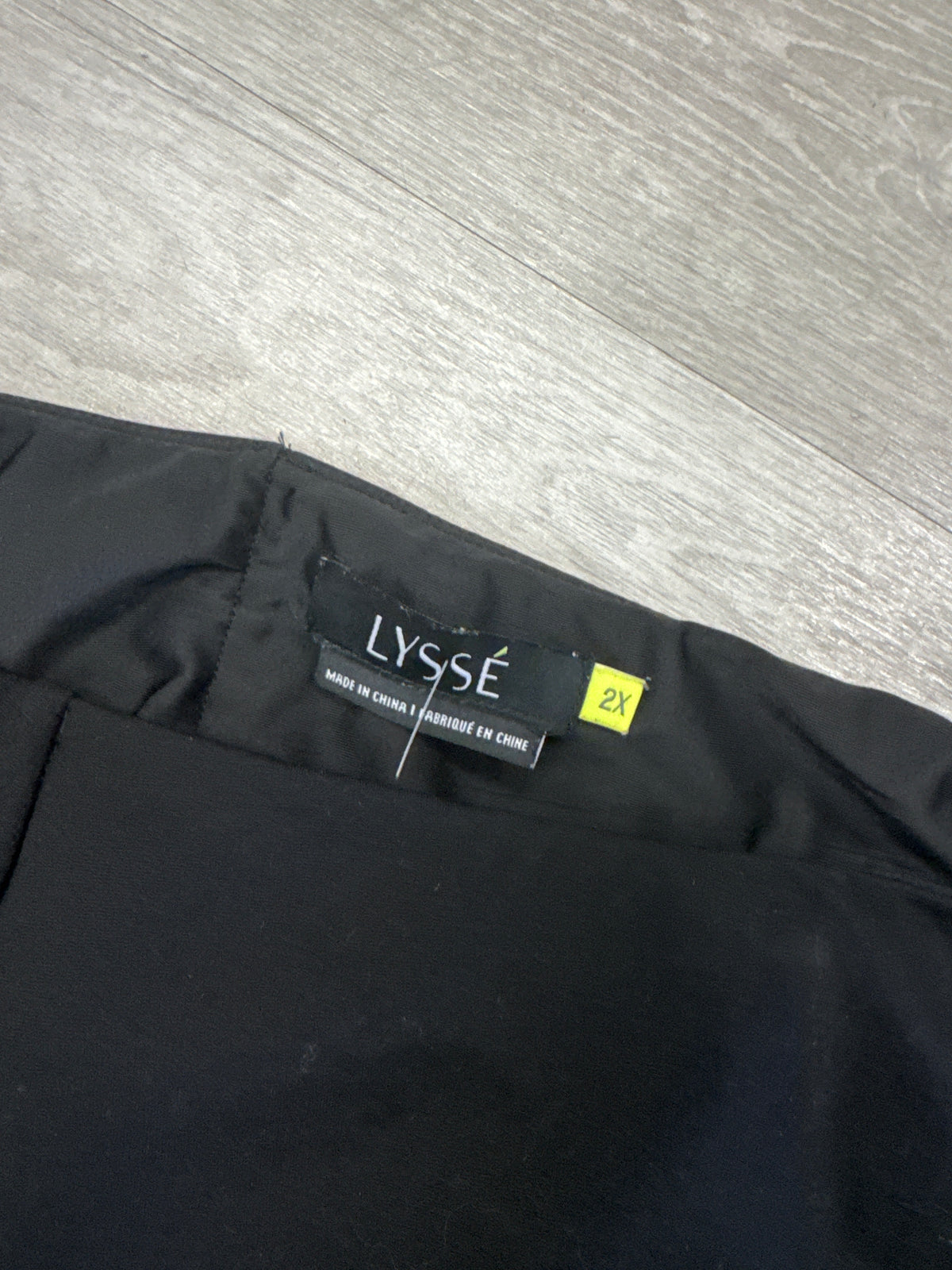Leather Inset Blk Ponte Legging - Lysse