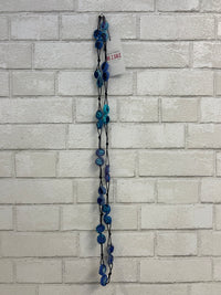 Blue Fabric Necklace