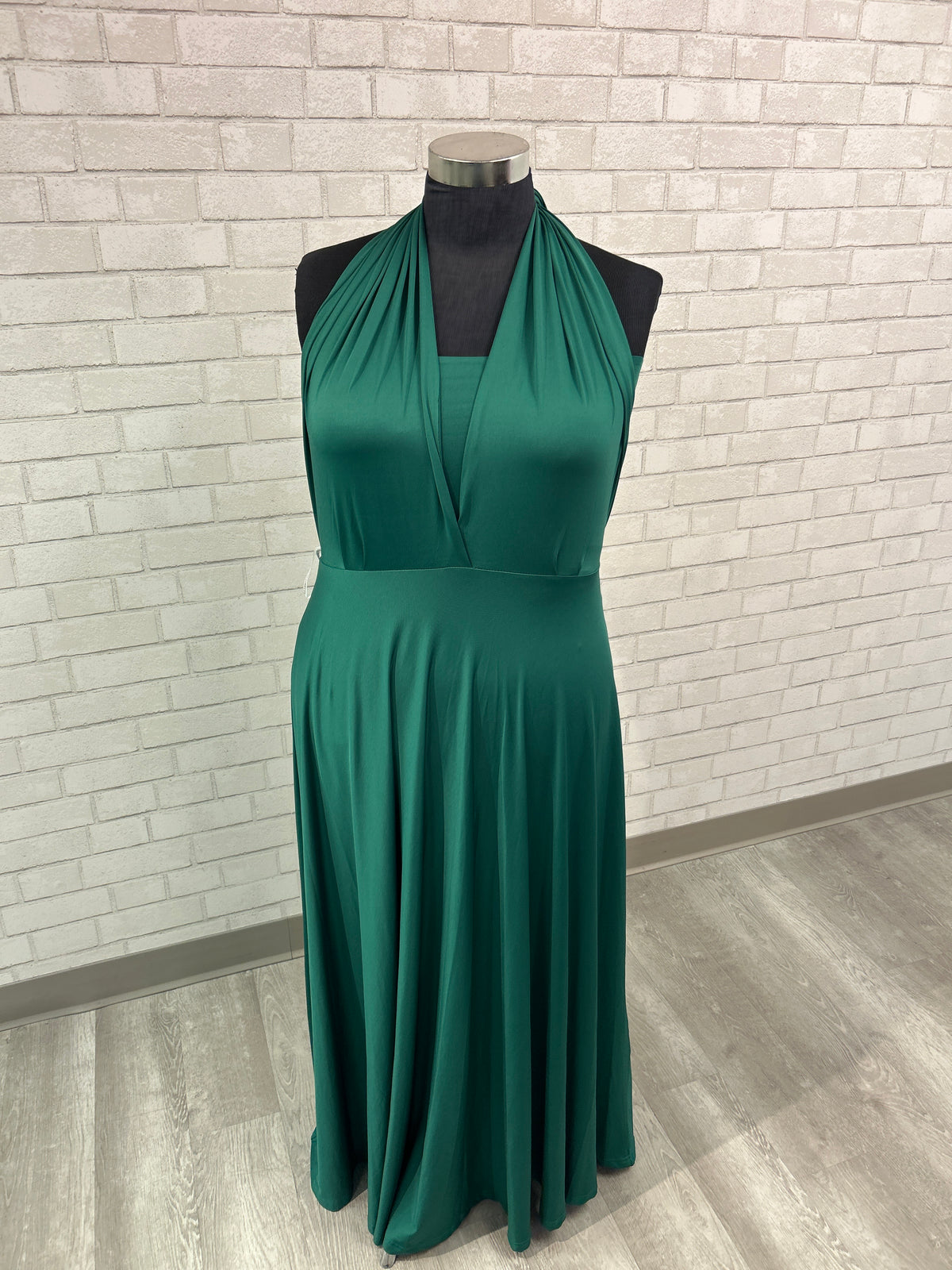 Infinity Wrap Dress - Green