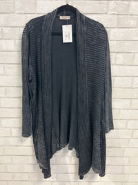 Black Ribbed Cardigan - Jess & Jane