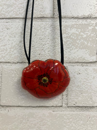 Red Flower Necklace