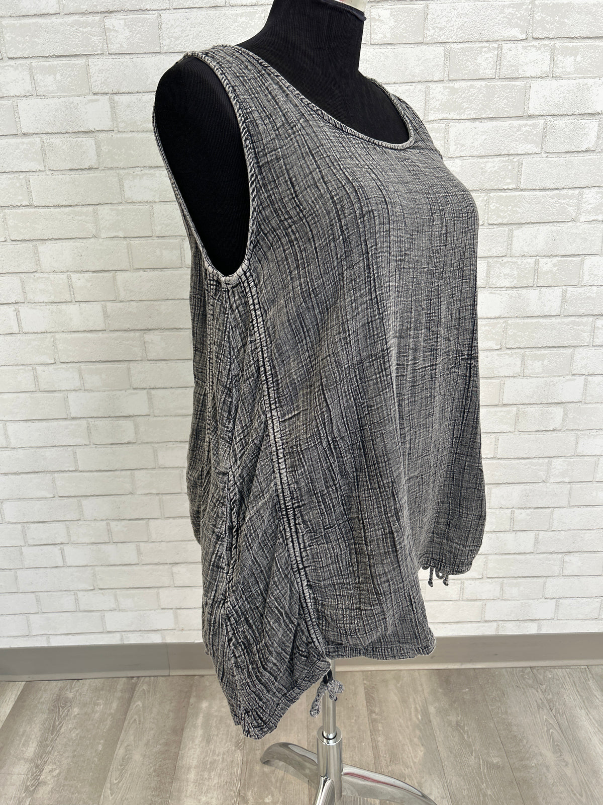 Washed Black Tunic/Dress - Tulip