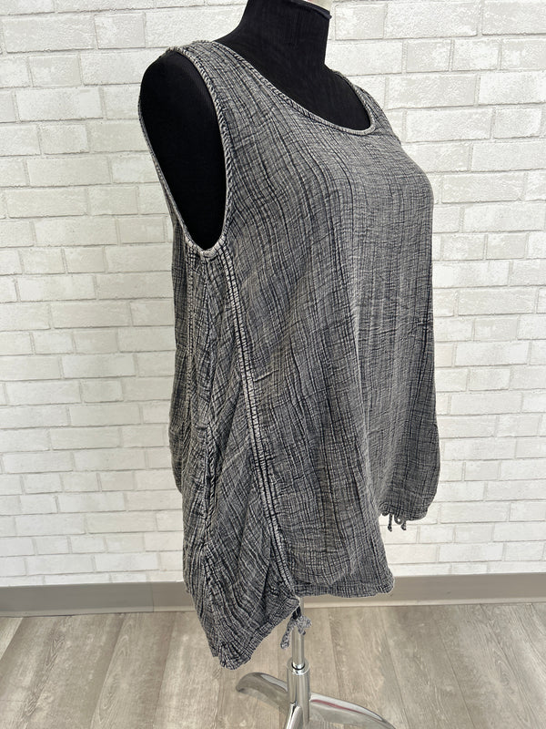 Washed Black Tunic/Dress - Tulip