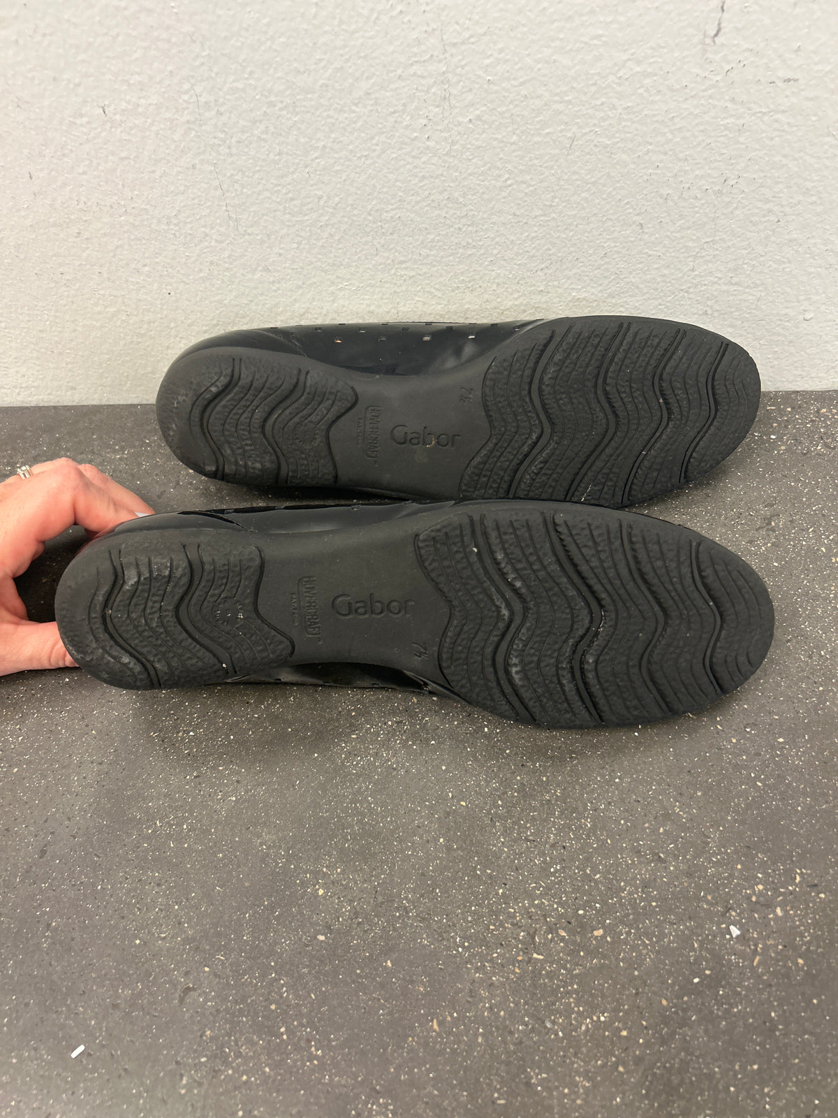 Patent Ballet Flats - Black - Gabor