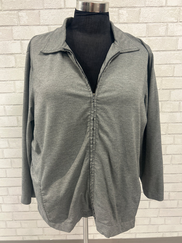 Grey Zip Up - Liz Claiborne