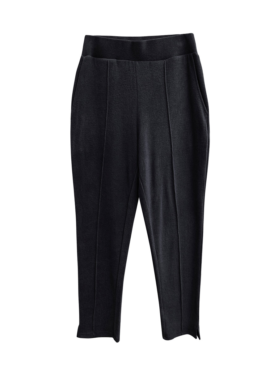 Comfort Luxe Pleated Pants | Onyx
