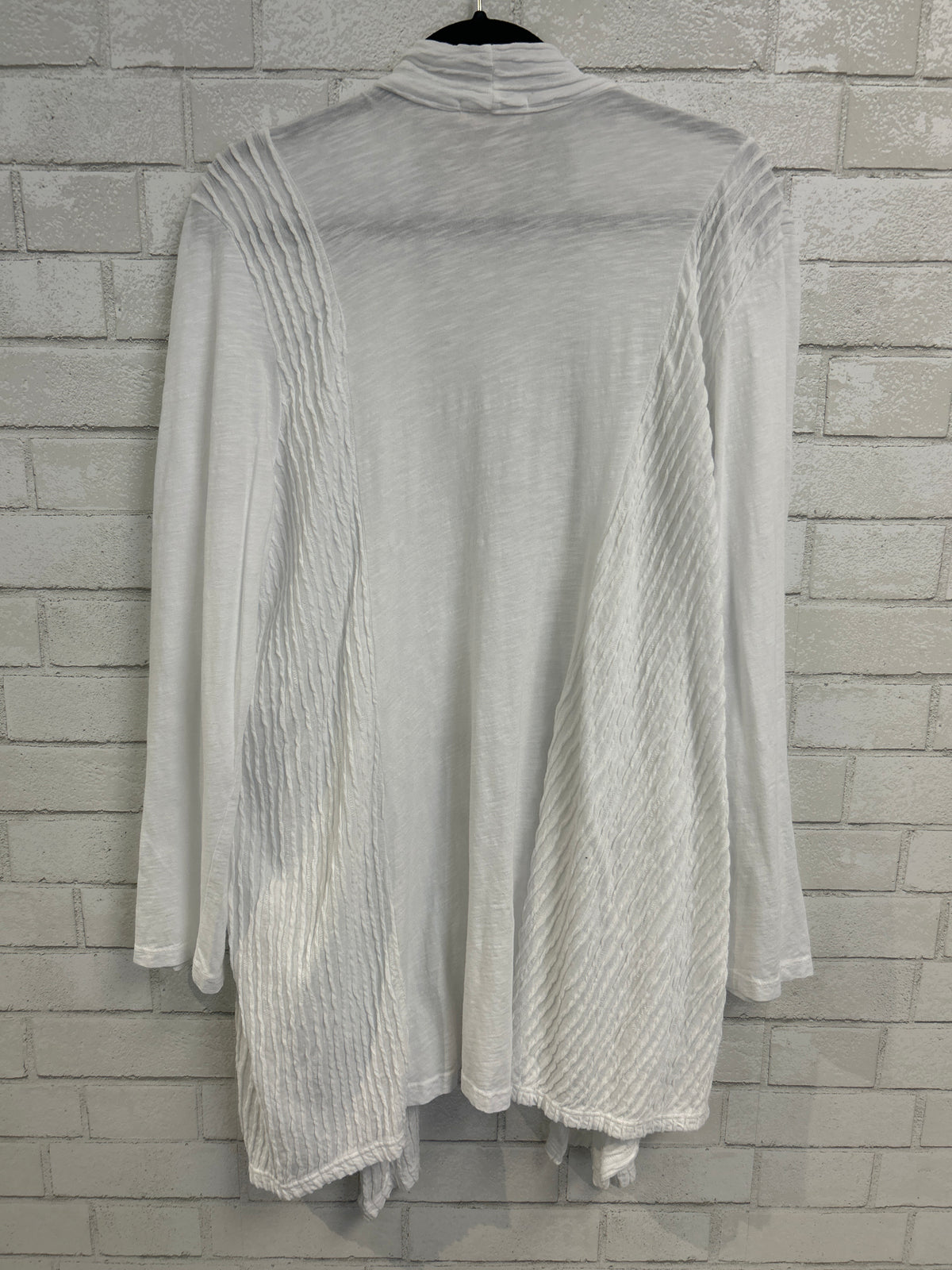 White Ribbed Cardigan - Jess & Jane