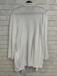 White Ribbed Cardigan - Jess & Jane