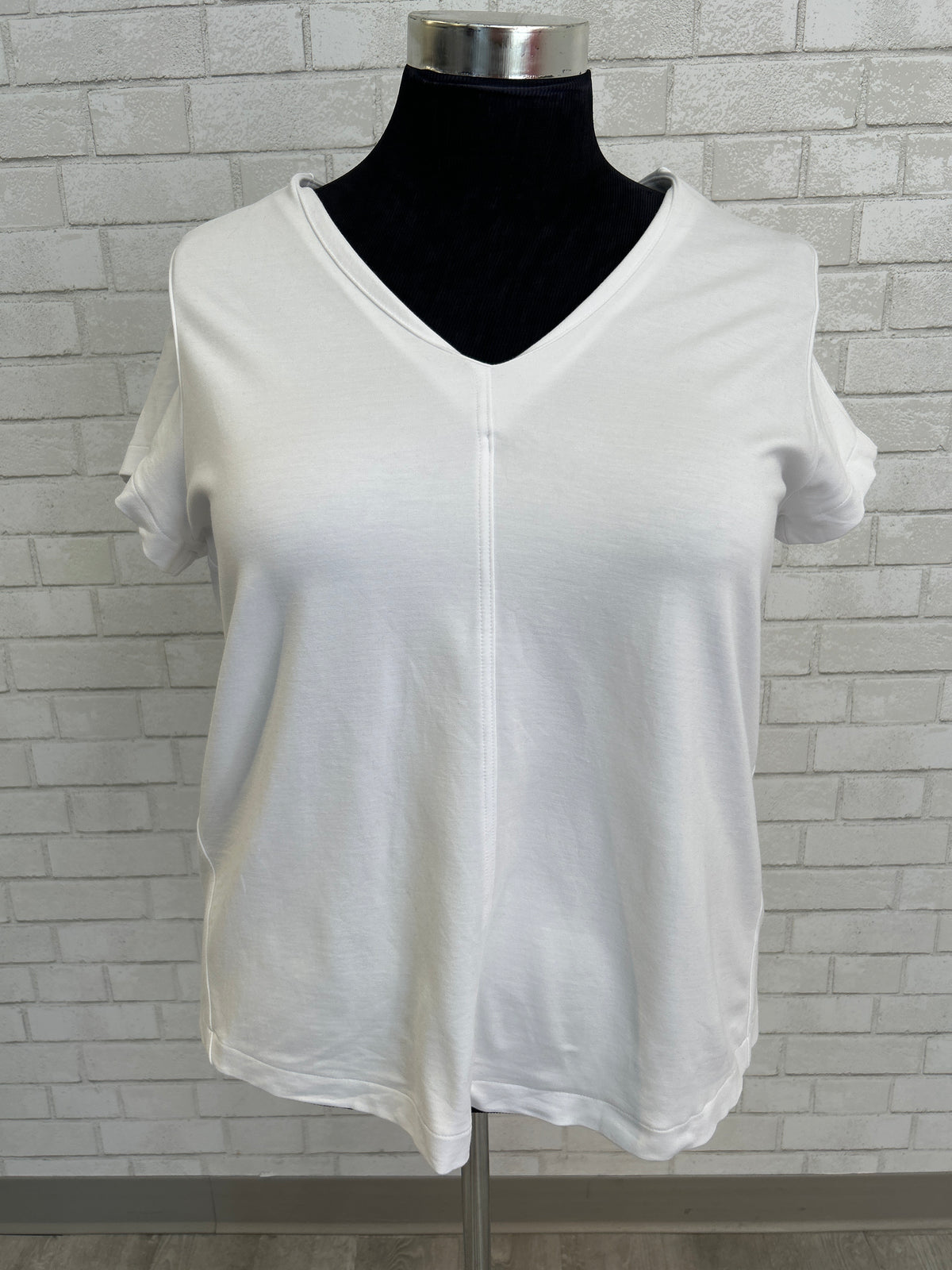V-Neck Center Seam Tee - J.Jill