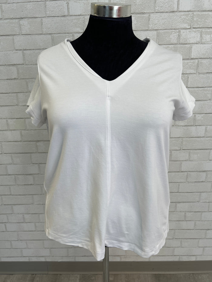 V-Neck Center Seam Tee - J.Jill
