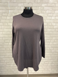 Grey Purple Long Sleeve Top - Mono B