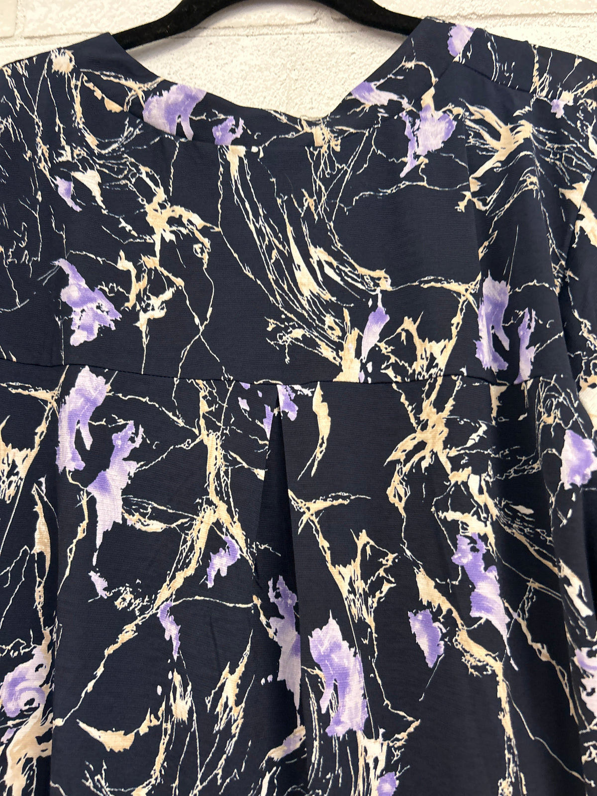 Navy Print Lizzy Top (NWT) - Dear Scarlett