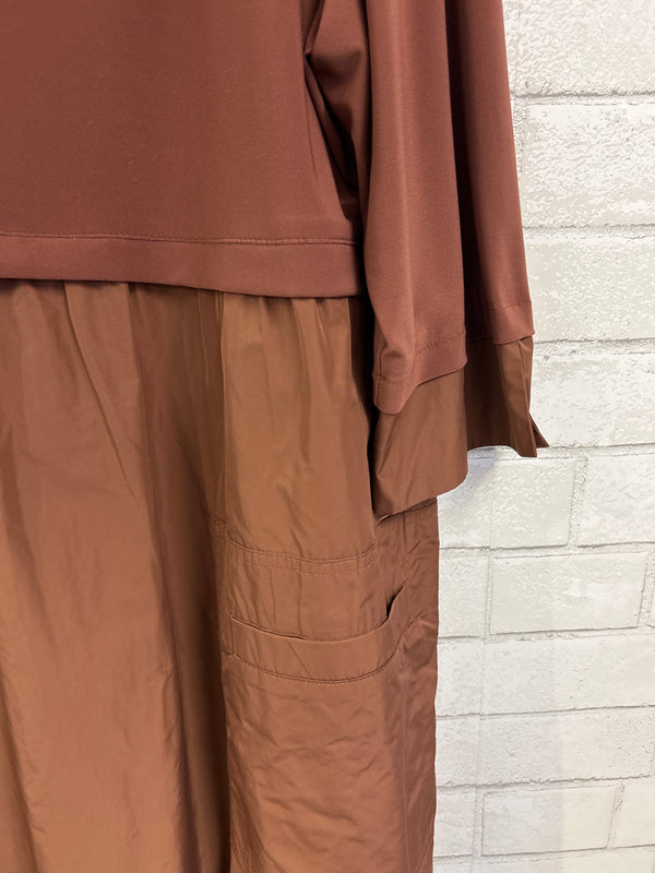 Coco Contrast Fabric Dress - Joseph Ribkoff