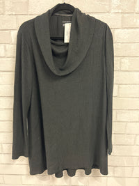 Black Waffle Knit Loose Tunic - Lane Bryant