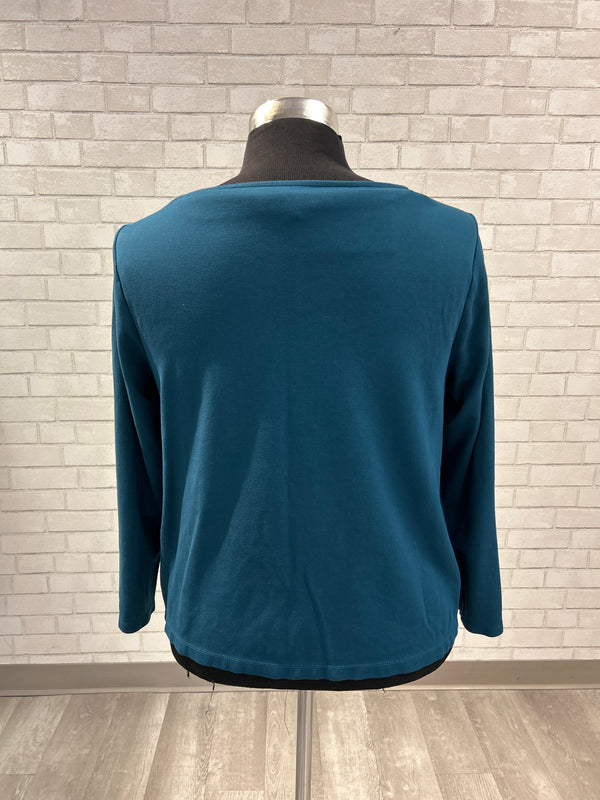 Teal Ponte Top - J.Jill