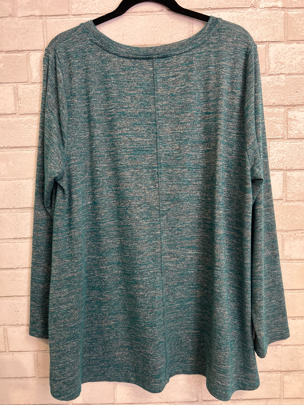 Teal Space Dye Top - Jones NY