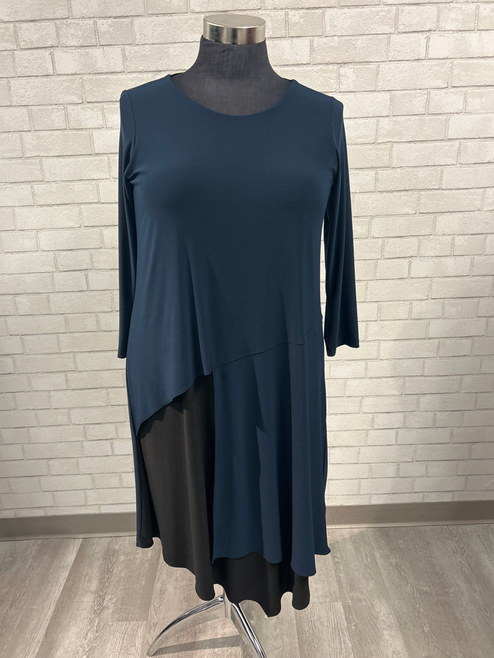 Navy & Black Sun Kim Dress