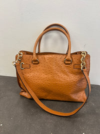 Camel Leather Textured Handbag - Michael Kors