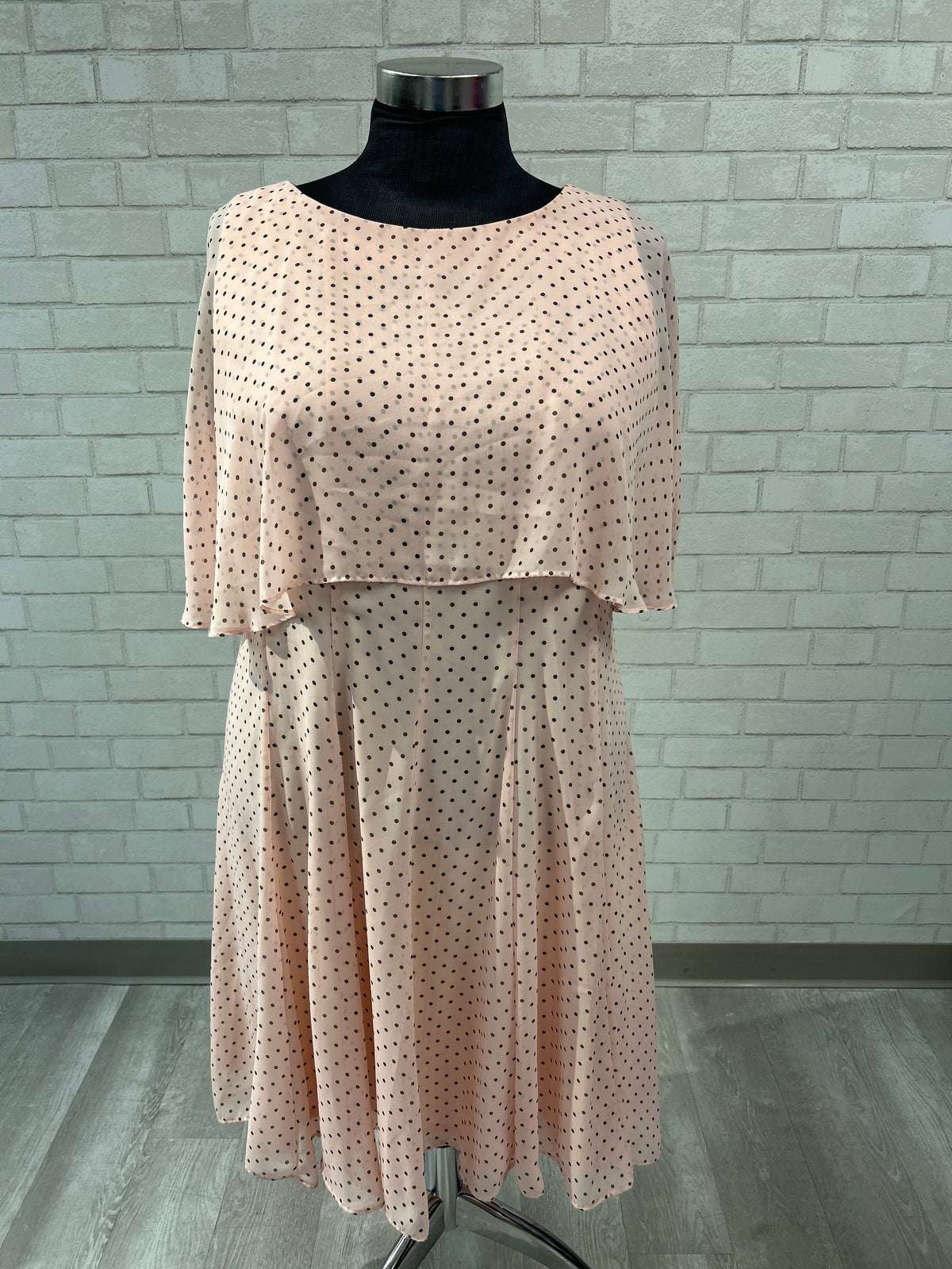 Pink Dot Cape Dress - Danny & Nicole